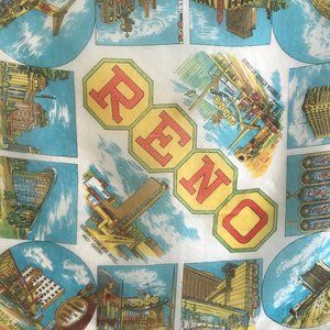 Sheer Reno souvenir scarf VINTAGE